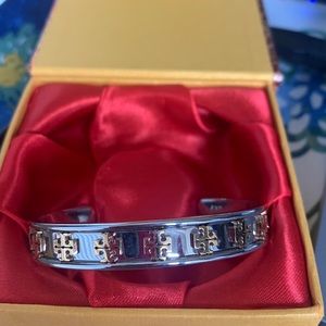 NWT 2 Tory Burch raised logo cuff